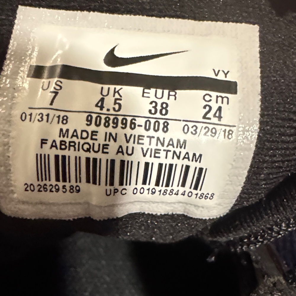 Black and Blue Nike Shoes - Picture 5 of 5